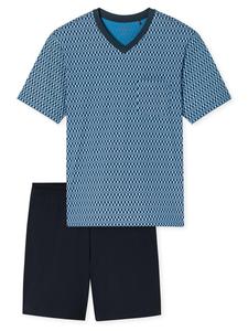 SCHIESSER Короткая пижама 'Comfort Nightwear' в синем цвете, Navy
