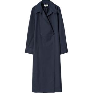 COS Женское платье с длинными рукавами navy blue