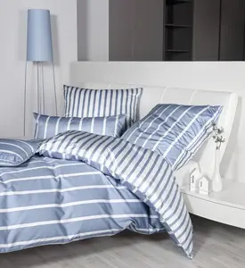 Комплект постельного белья из джерси интерлок Janine Design JERSEY CLASSIC 59028, жемчужно-голубой, размер 155x220+80x80 Original Janine