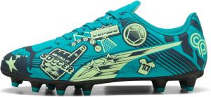 Футбольные бутсы Puma для детей и взрослых Unisex Christian Pulisic Legacy Ultra Firm для искусственного покрытия, синий/зеленый