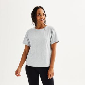 Женская футболка для сна Sonoma Goods For Life из хлопка и модала, цвет Medium Cumulus Heather