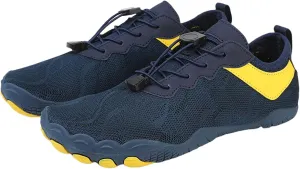 Аквашузы унисекс для водных видов спорта и активного отдыха, быстросохнущие, нескользящие, с широкой передней частью, цвет темно-синий