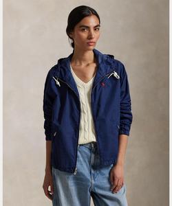 Куртка с капюшоном из саржи