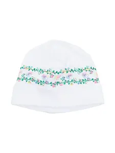 Шапка бини с принтом Eyelike Chiara Ferragni Kids, белый