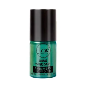 Яркий пигмент Shine Your Day Shimmery Powder J.Cat, цвет joyful emerald