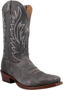 Ботинки Twisted X Men's 12 Tech X, узкий квадратный носок с Tech X, Distressed Charcoal