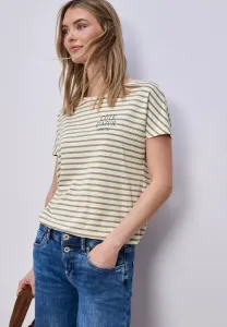 Футболка с принтом "gestreiftes" Street One, Beige