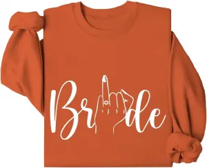 Свитшот Bridal Mid Finger Casual 2025 Pullover Crewneck Loose Fit