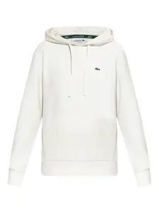 Худи с вышитым логотипом Lacoste, белый