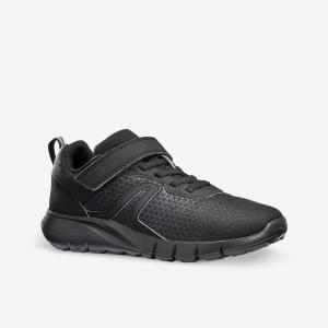 Детские легкие и водонепроницаемые кроссовки на липучке, черные Decathlon