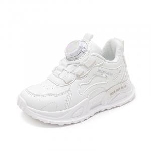 Warrior Скользоустойчивые Амортизирующие Износостойкие Низкие Детские Беговые Кроссовки, Белый