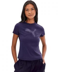 Женская футболка PUMA Dare To Slim Fit Half Zip Graphic, Deep Plum