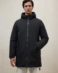 Мужская куртка с капюшоном и молнией, также на боковых карманах Ecoalf, черный