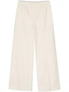 Широкие брюки с эластичным поясом MONCLER, нейтральный
