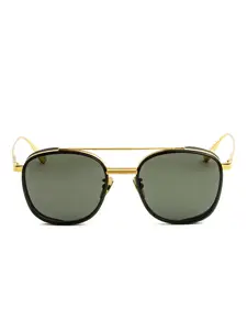 Солнцезащитные очки в квадратной оправе Linda Farrow, золотой