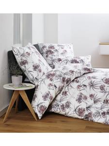 Постельное белье из хлопка Janine Chinchilla в цвете ягодное серебро Janine, 155 x 220 + 80 x 80 см