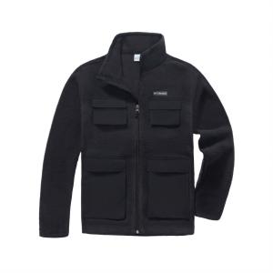 Детские флисовые куртки FW25 для детей 3-7 лет Columbia, черный