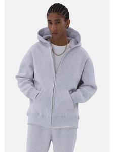 Базовая толстовка с капюшоном на молнии в цвете снежный меланж Megaman