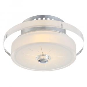 Globo Lighting Светодиодный потолочный светильник, стекло, белый, хром