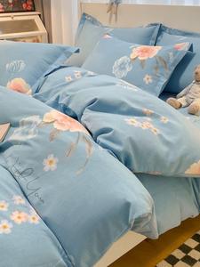 MIDO HOUSE Комплект постельного белья из 4 предметов, простыня на резинке 180х200 см, пододеяльник 200х230 см