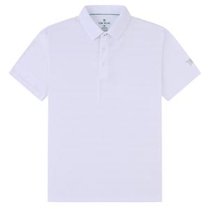 Поло Tom Baine Performance Stretch Plaid с коротким рукавом, белый