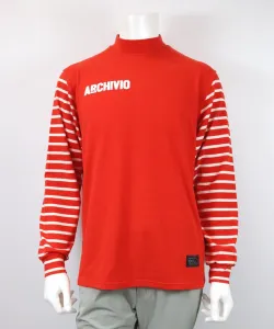 Мужской пуловер с полосатыми рукавами, отводящими влагу и сохраняющими тепло Archivio, цвет Red(020)