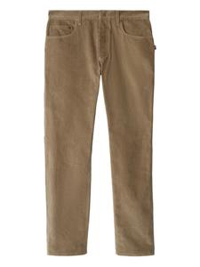 Burberry вельветовые брюки, коричневый