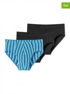 Schiesser Комплект из 3 трусов сине-черного цвета