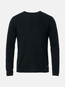 KOROSHI Обычная хлопковая трикотажная футболка с круглым вырезом, черная