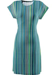 Erwin Müller Однослойное трикотажное повседневное платье синего цвета