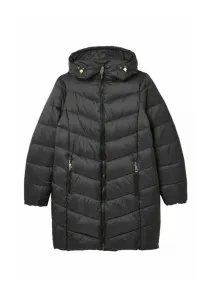 Обычное зимнее пальто средней длины fitmoorsdale с утеплителем, не пропускающее дождь. Joules, Black