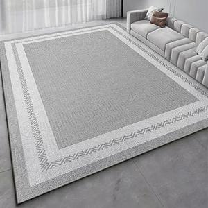 Budis Ковер 140х200 см для гостиной, моющийся, на заказ, в светлом люксовом стиле