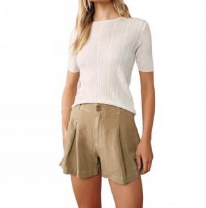 Кюлоты-шорты в цвете сахара оливковый Bella Dahl
