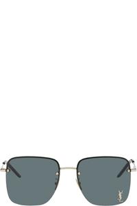 Золотые солнцезащитные очки SL 312 M Saint Laurent