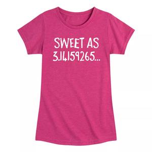 Футболка Sweet As Pi для девочек 7–16 лет Licensed Character
