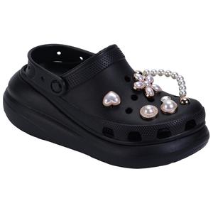 Кроссовки Crush Clog 'Black' Crocs, черные (в комплекте 5 штук Smart Star)