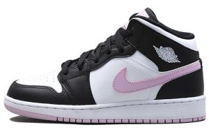 Jordan 1 Mid White Black Light Arctic Pink (GS)