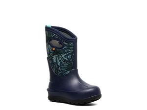 Ботинки Bogs Neo Classic Rain Boot - Kids', Navy Firework Floral Print