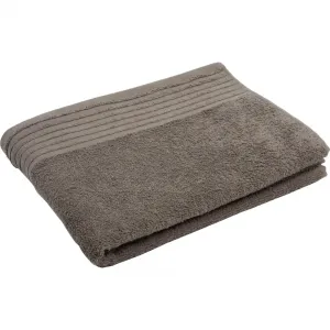 Комплект полотенец Hanna, современные однотонные цвета, с фактурной каймой Gözze, серо-коричневый