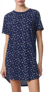 Женская рубашка для сна с короткими рукавами и принтом Tommy Hilfiger, Toss Tommy Hilfiger Flag Peacoat