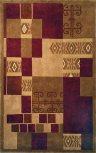 Ковер SAFAVIEH, 61 x 92 см, Rodeo Drive Collection, Assorted, ручной работы, мид-сенчури модерн, абстрактный, шерстяной, идеален для помещений с высокой проходимостью: прихожая, гостиная, спальня (RD873A)