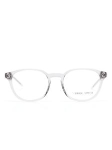 Очки Giorgio Armani в круглой оправе, серый