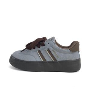 City camel Дышащие женские скейтерские кеды с низким верхом в сине-коричневом цвете, цвет Blue Brown