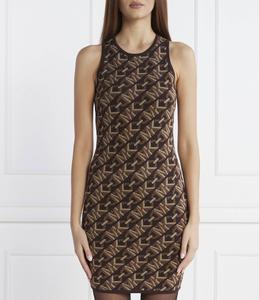 Платье Michael Kors MK DOT EMPR LOGO DRS, коричневый
