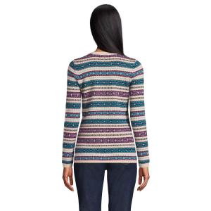 Женский кашемировый свитер с круглым вырезом Lands End Lands' End, черный