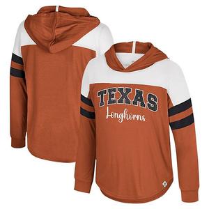 Детская толстовка с капюшоном texas orange texas longhorns reflection, длинный рукав Colosseum