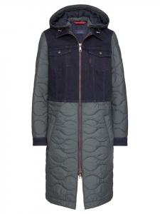 Paddock's Длинная джинсовая куртка темно-синего цвета с добавлением хаки