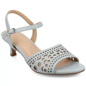 Женские босоножки Jessly с ремешком на щиколотке и вырезом на каблуке-рюмочке Journee, голубой