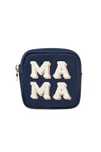 Мини-кошелек "Mama" с вышивкой от Stoney Clover Lane, sapphire