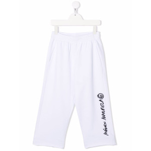 MM6 Maison Margiela Kids спортивные брюки с логотипом, белый